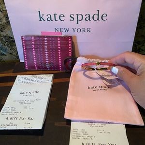 Kate spade card wallet & bangle set